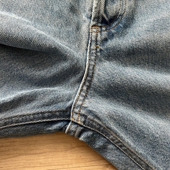 Agolde 90’s Jeans Light Wash Button Fly 100% Organic Cotton High Waist Sz 23 - Picture 6 of 16